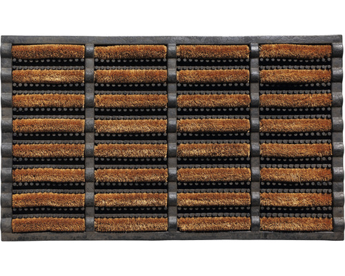 HAMAT Deurmat rubber/kokos zwart/natuur 40x60 cm HAMAT Deurmat rubber/kokos zwart/natuur 40x60 cm