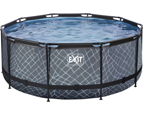 Opzetzwembad met patroon en EXIT Logo