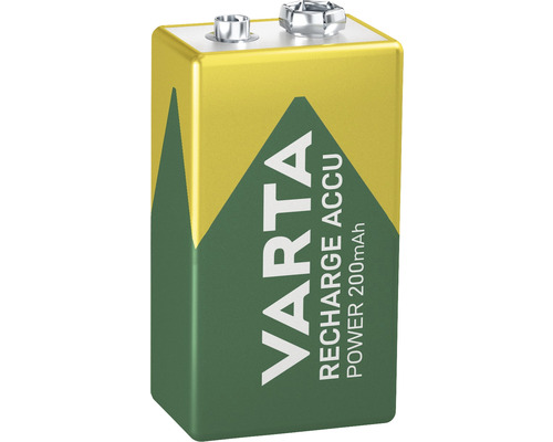 Varta Recharge Accu 9 volt blokbatterij met 200 mAh