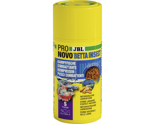 JBL ProNovo Betta Insect Visvoer sticks S 100 ml JBL Pro Novo Betta Insect Voer voor Siamese Kempvissen