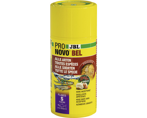 JBL ProNova Bel Visvoer vlokken S 100 ml JBL Pro Novo Bel visvoer voor alle soorten vissen