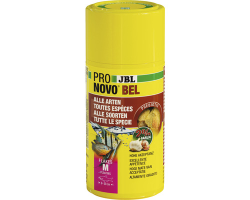 JBL ProNovo Bel Visvoer vlokken M 100 ml JBL Pro Novo Bel M vlokkenvoer voor siervissen