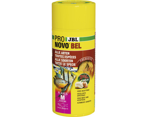 JBL ProNovo Bel Visvoer vlokken M 250 ml JBL NovoBel vlokkenvoer voor siervissen