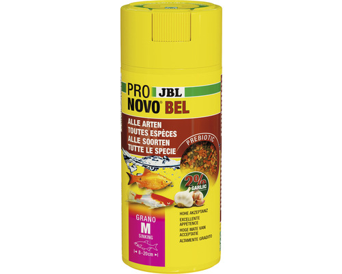 JBL ProNovo Bel Visvoer granulaat M click 250 ml JBL NovoBel visvoer voor alle vissoorten