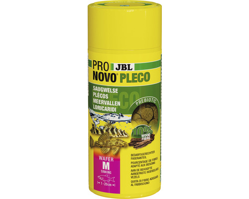 JBL ProNovo Pleco Wafer Visvoer tabletten M 250 ml JBL Novo Pleco Wafers voederdoos voor harnasmeervallen