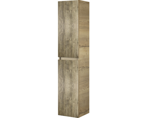 SANOX Hoge badkamerkast Frozen 3D met greep 170x35x35 cm french oak