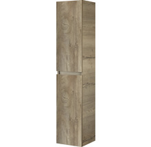 SANOX Hoge badkamerkast Frozen 3D met greep 170x35x35 cm grain oak