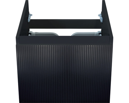 SANOX Onderkast Frozen 3D 40x40 cm zwart mat