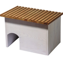 Insectenhotel van hout met lamellendak