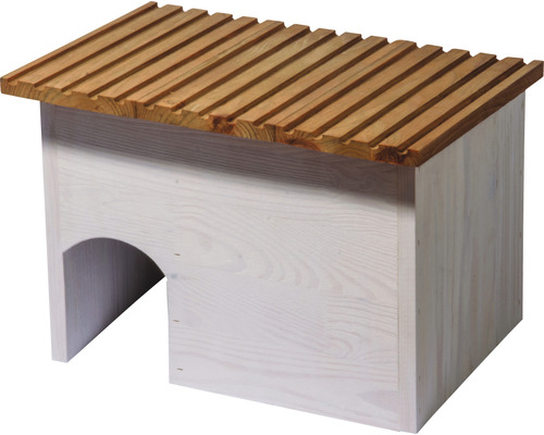 Insectenhotel van hout met lamellendak