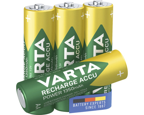 Varta Accu AA 1350 mAh, vier stuks