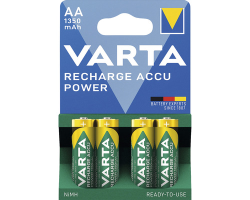 VARTA Batterij oplaadbaar Recharge Accu Power AA 1350mAh NiMH 4 stuks