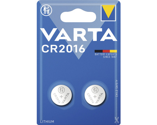VARTA Knoopcelbatterij CR2016, 2 stuks