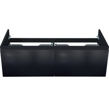 SANOX Wastafelonderkast Frozen 3D 40x120 cm zwart mat