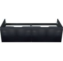 SANOX Wastafelonderkast Frozen 3D 40x140 cm zwart mat