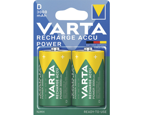 VARTA Oplaadbare batterij Recharge Accu Power D, 2 stuks