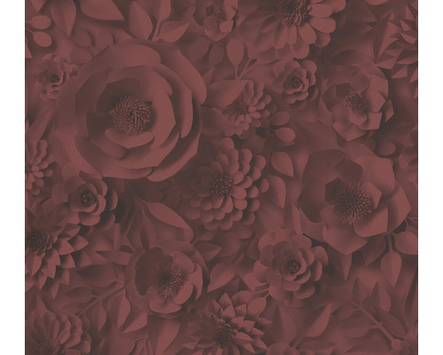 A.S. CRÉATION Vliesbehang 38718-3 Pint Walls bloemen rood Behang met bloemenpatroon van papieren bloemen