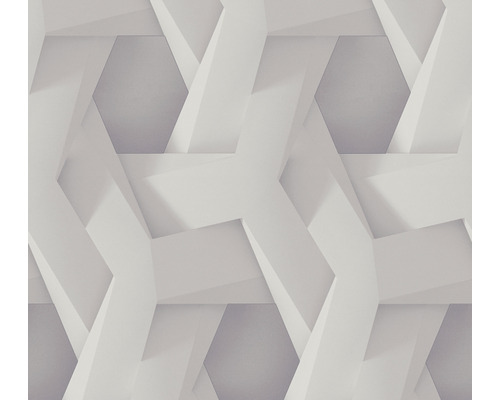 A.S. CRÉATION Vliesbehang 38721-1 Pint Walls geometrisch grijs Behang met abstract geometrisch patroon
