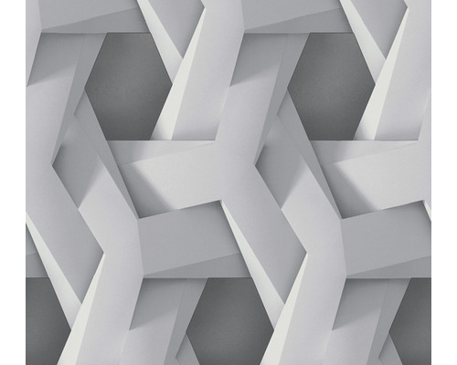 A.S. CRÉATION Vliesbehang 38721-2 Pint Walls geometrisch grijs Abstract behangpatroon met geometrische vormen