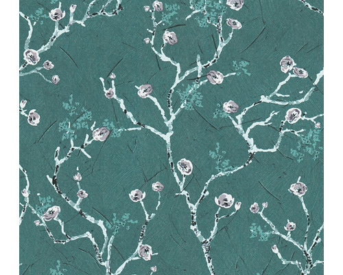 A.S. CRÉATION Vliesbehang 38739-4 Pint Walls bloemen groen Behang met bloemmotief