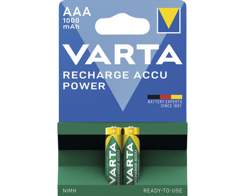 VARTA Oplaadbare batterij Recharge Accu Power AAA, 2 stuks