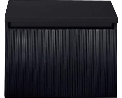 SANOX Badkamermeubel Frozen 3D 60 cm zwart mat