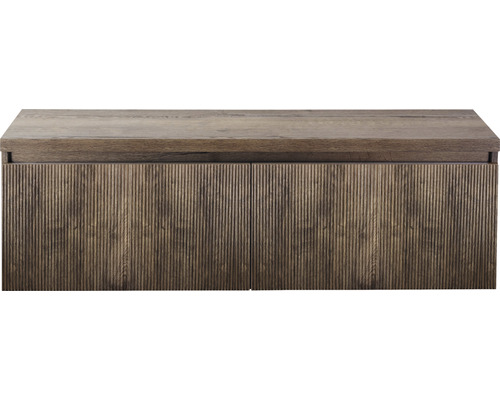SANOX Badkamermeubelset Frozen 3D met wastafelblad 43x140x45 cm charleston Wastafelonderkast met twee deuren