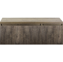 SANOX Badkamermeubelset Frozen 3D met wastafelblad 43x120x45 cm charleston