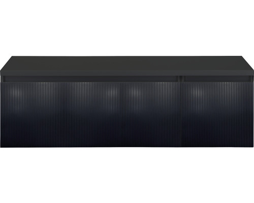 SANOX Badkamermeubel Frozen 3D 140 cm zwart mat