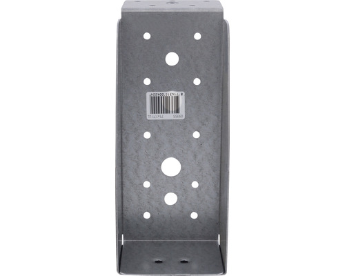 Paalhouder van staal met gaten voor bevestiging