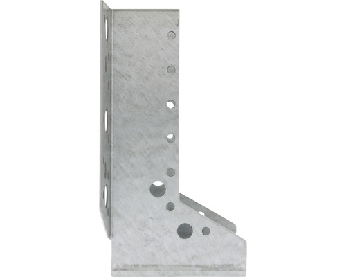 Hoekverbinder van metaal met gaten