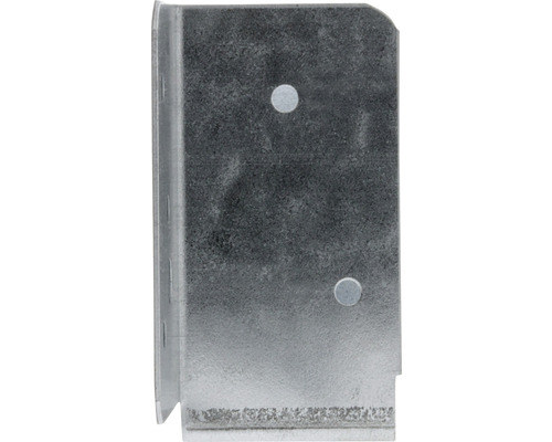 Metalen hoek met bevestigingsgaten