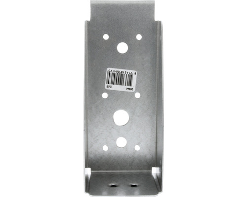 Metalen paalhouder met gaten voor bevestigingen