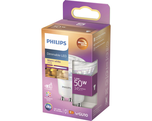 Philips LED lamp met GU10 fitting in verpakking