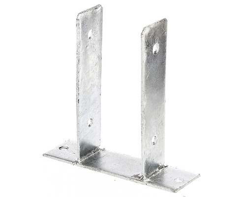 KAISERTHAL U-paalhouder z. aanschroeven 91x200 mm, thermisch verzinkt, 1 stuks Metalen paalhouder met gaten voor bevestiging