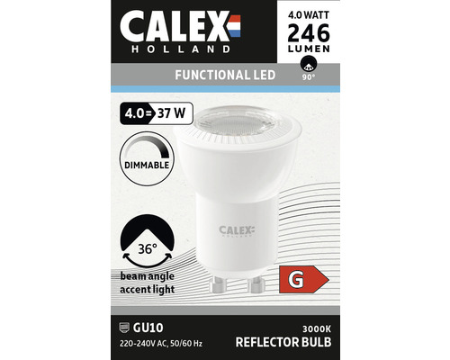 CALEX LED lamp GU10/4W reflectorvorm warmwit wit