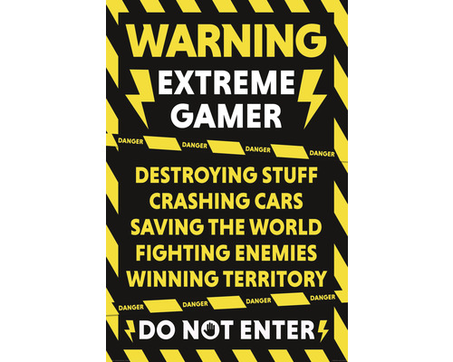 REINDERS Poster Extreme Gamer 61x91,5 cm