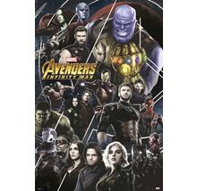 Avengers Infinity War poster met diverse superhelden