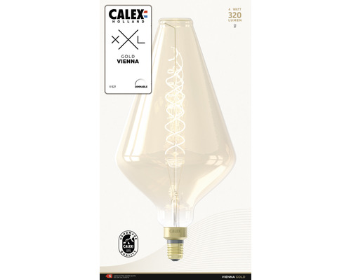 CALEX LED filament lamp XXL Vienna XXL E27/4W goud