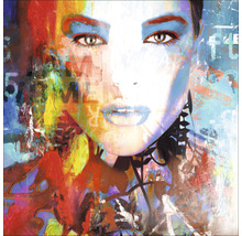 Schilderij met abstract vrouwenportret