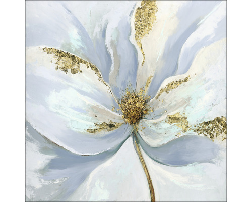 PURE LIVING Schilderij glas Pastel Flowers II 20x20 cm
