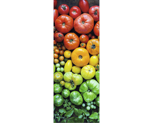 PURE LIVING Schilderij glas Colorful Tomatoes 30x80 cm