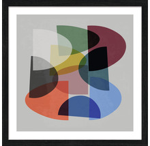 Ingelijste afbeelding met abstracte geometrische vormen