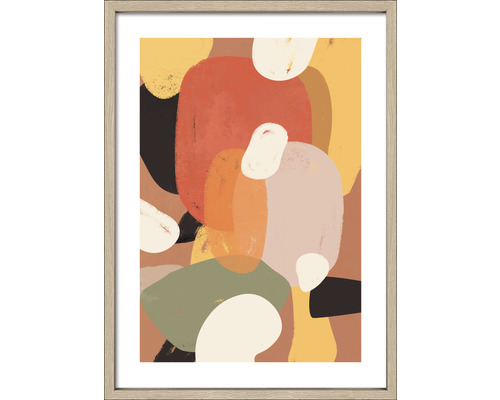 PURE LIVING Schilderij met lijst Colored Surfaces I 53x73 cm