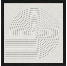 Decoratieve wanddecoratie met geometrische lijnen in een lijst