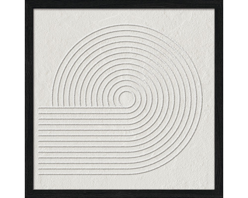 Decoratieve wanddecoratie met geometrische lijnen in een lijst