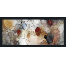 Abstracte wanddecoratie met lijst