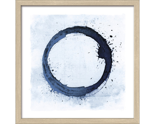 Ingelijste afbeelding met abstract cirkelmotief