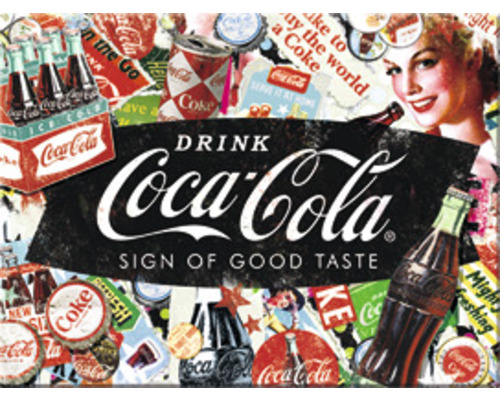 NOSTALGIC-ART Magneet Coca Cola 6 x 8 cm