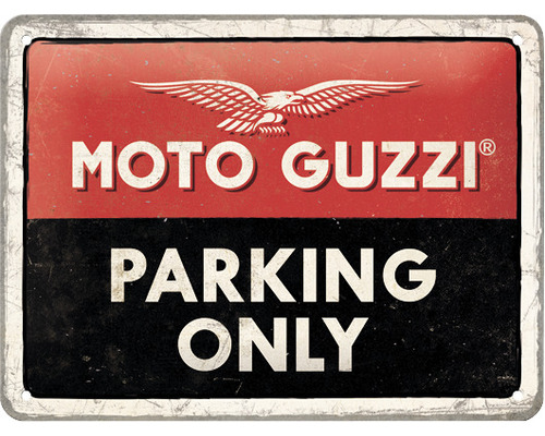 NOSTALGIC-ART Metalen bord Moto Guzzi 15x20 cm